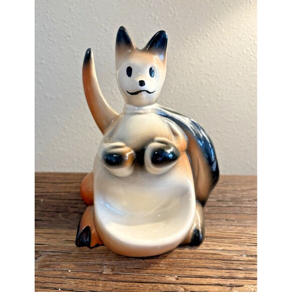 Vintage 1950s Boxing Kangaroo Dresser Caddy Pottery Pulp Fiction MCM Used - Picture 2 of 16
